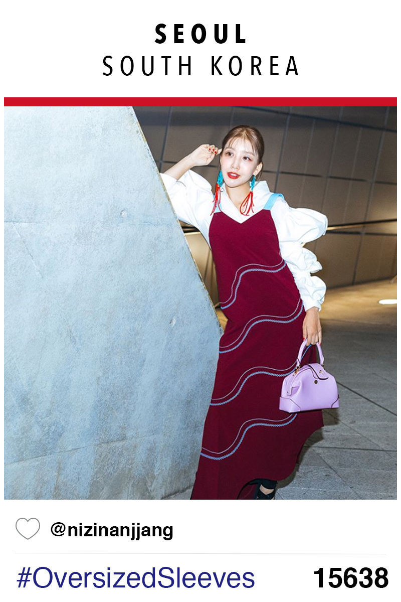South Korea: oversized sleeves
